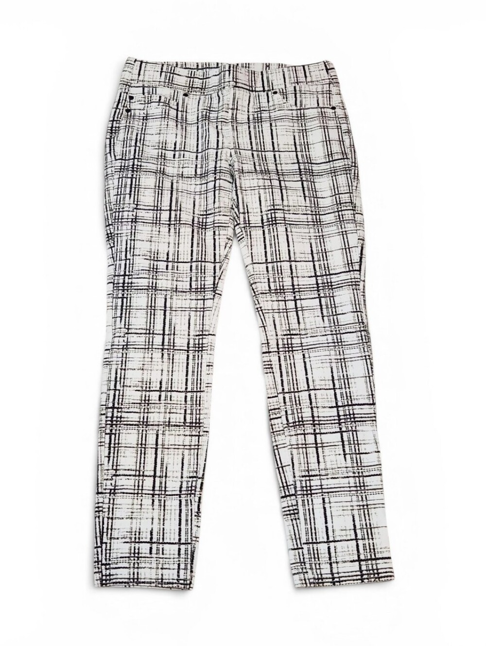 Liverpool Plaid Skinny Pants